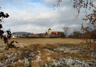 Vodní hrad Švihov - Galerie - Od jihu v zimě