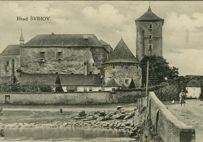 Hrad Švihov - Historické obrázky - Z náměstí